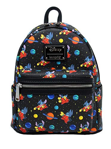 ラウンジフライ アメリカ 日本未発売 バッグ コラボ Loungefly x Disney Stitch in Space Allover-Print Womens Mini Backpack Purseラウンジフライ アメリカ 日本未発売 バッグ コラボのサムネイル