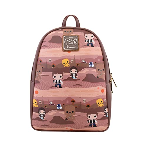 ラウンジフライ アメリカ 日本未発売 バッグ コラボ Loungefly: Star Wars - Hans Solo and Chewbacca on Tatooine Mini Backpack, Amazon Exclusive, Multicolor (STBK0239)ラウンジフライ アメリカ 日本未発売 バッグ コラボ