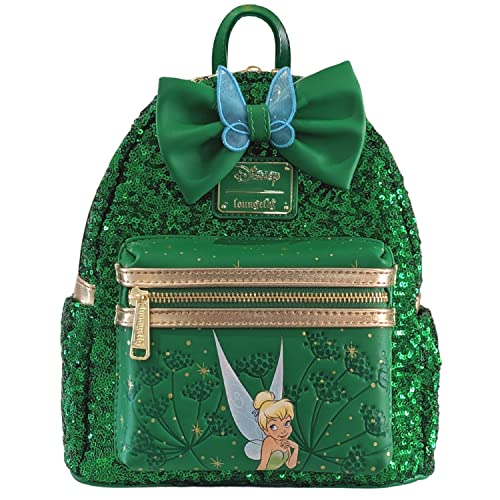 EWtC AJ { obO R{ Loungefly Tinkerbell Green Sequin Mini Double Strap Shoulder BagEWtC AJ { obO R{