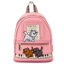 ラウンジフライ アメリカ 日本未発売 バッグ コラボ Loungefly Disney Aristocats Piano Kitties Womens Doub...