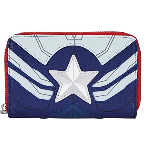 ラウンジフライ アメリカ 日本未発売 財布 ウォレット Loungefly Marvel Falcon Captain America Cosplay Zip Around Walletラウンジフライ アメリカ 日本未発売 財布 ウォレット