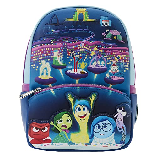 ラウンジフライ アメリカ 日本未発売 バッグ コラボ Loungefly Disney Pixar Moments Inside Out Control Panel Mini Backpack Navyラウンジフライ アメリカ 日本未発売 バッグ コラボ