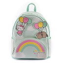 ラウンジフライ アメリカ 日本未発売 バッグ コラボ Loungefly Pusheen X Hello Kitty Balloons/Rainbow Mini Backpack Mintラウンジフライ アメリカ 日本未発売 バッグ コラボ