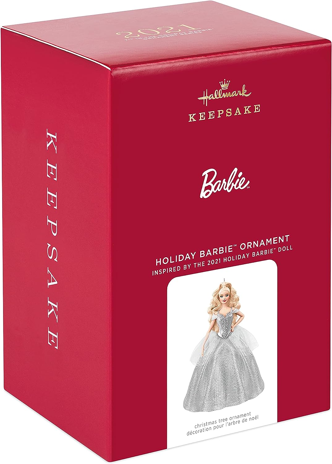 バービー バービー人形 Hallmark Keepsake Christmas Ornament 2021, Holiday Barbie Dollバービー バービー人形 3