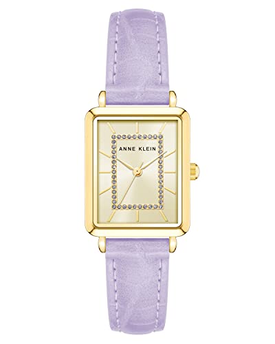 腕時計 アンクライン レディース Anne Klein Women's Glitter Accented Croco-Grain Strap Watch腕時計..