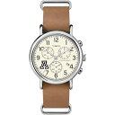 腕時計 タイメックス メンズ Timex Tribute Men's Collegiate Weekender Chrono 40mm Quartz Leath...