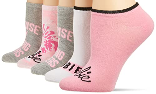 Сӡ Сӡͷ Barbie Womens 5 Pack No Show Casual Sock, Pink Assorted, 9-11 USСӡ Сӡͷ