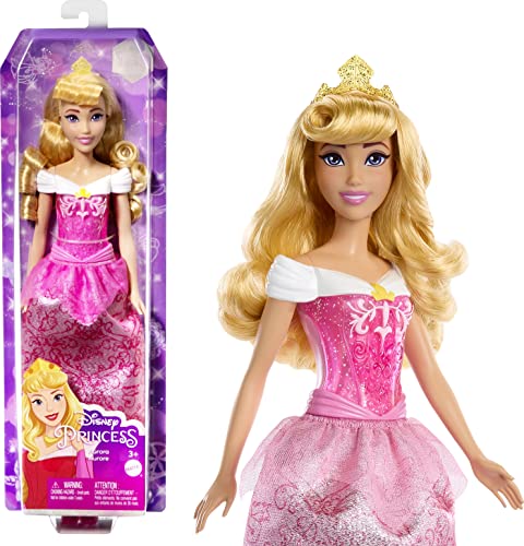 Сӡ Сӡͷ Mattel Disney Princess Aurora Fashion Doll, Sparkling Look with Blonde Hair, Purple Eyes & Tiara AccessoryСӡ Сӡͷ