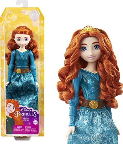 バービー バービー人形 Mattel Disney Princess Merida Fashion Doll, Sparkling Look with Red Hair, Blue Eyes & Hair Accessoryバービー バービー人形