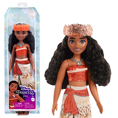 Сӡ Сӡͷ Mattel Disney Princess Moana Fashion Doll, Sparkling Look with Brown Hair, Brown Eyes & Hair AccessoryСӡ Сӡͷ