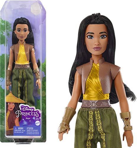 バービー バービー人形 Mattel Disney Princess Raya Fashion Doll, Sparkling Look with Black Hair, Brown Eyes Accessoriesバービー バービー人形