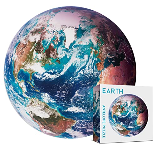 ѥ  ꥫ Antelope - 1000 Piece Puzzle for Adults, Space Earth Jigsaw Puzzles 1000 Pieces, Telescope Planet Close-up Round Puzzle, High Resolution, Matte Finish, No Dust Space Puzzleѥ  ꥫ