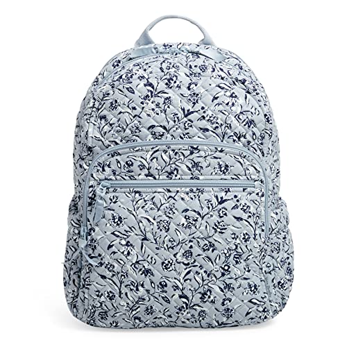 Fubh[ xubh[ AJ t_B}CA~ { Vera Bradley Women's Cotton Campus Backpack, Perennials Gray - Recycled Cotton, One SizeFubh[ xubh[ AJ t_B}CA~ {