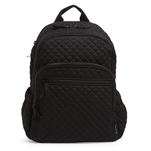 Fubh[ xubh[ AJ t_B}CA~ { Vera Bradley Women's Cotton Campus Backpack, Black - Recycled Cotton, One SizeFubh[ xubh[ AJ t_B}CA~ {