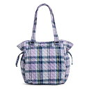 ヴェラブラッドリー ベラブラッドリー アメリカ フロリダ州マイアミ 日本未発売 Vera Bradley Women's Cotton Glenna Satchel Purse, Amethyst Plaid - Recycled Cotton, One Sizeヴェラブラッドリー ベラブラッドリー アメリカ フロリダ州マイアミ 日本未発売(4)
