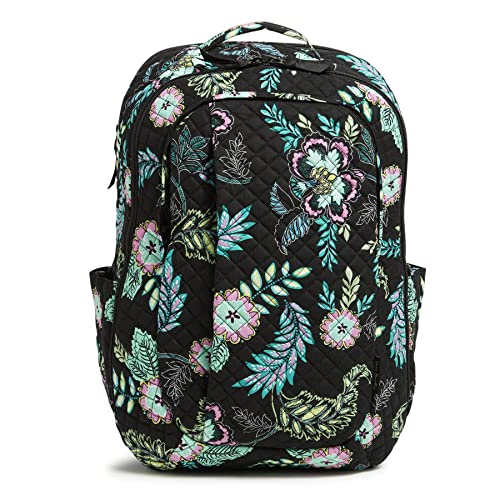 Fubh[ xubh[ AJ t_B}CA~ { Vera Bradley Women's Cotton Large Travel Backpack Travel Bag, Island Garden - Recycled Cotton, One SFubh[ xubh[ AJ t_B}CA~ {