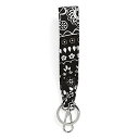 ヴェラブラッドリー ベラブラッドリー アメリカ フロリダ州マイアミ 日本未発売 Vera Bradley Women's Cotton Keychain, Black Bandana Medallion - Recycled Cotton, One Sizeヴェラブラッドリー ベラブラッドリー アメリカ フロリダ州マイアミ 日本未発売