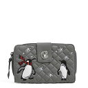 ヴェラブラッドリー ベラブラッドリー アメリカ フロリダ州マイアミ 日本未発売 Vera Bradley Women's Cotton Turnlock Wallet With RFID Protection, Penguin Pair - Recycled Cotton, Onヴェラブラッドリー ベラブラッドリー アメリカ フロリダ州マイアミ 日本未発売