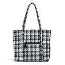 Fubh[ xubh[ AJ t_B}CA~ { Vera Bradley Women's Cotton Vera Tote Bag, Kingbird Plaid, One SizeFubh[ xubh[ AJ t_B}CA~ {