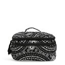 ヴェラブラッドリー ベラブラッドリー アメリカ フロリダ州マイアミ 日本未発売 Vera Bradley Women 039 s Cotton Brush Up Cosmetic Makeup Organizer Case, Black Bandana Medallion, One Siヴェラブラッドリー ベラブラッドリー アメリカ フロリダ州マイアミ 日本未発売