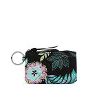 ヴェラブラッドリー ヴェラブラッドリー パスケース IDケース 定期入れ ベラブラッドリー Vera Bradley Women's Cotton Deluxe Zip ID Case Wallet With RFID Protection, Island Garden - Recycled Cotton, One Sizeヴェラブラッドリー パスケース IDケース 定期入れ ベラブラッドリー