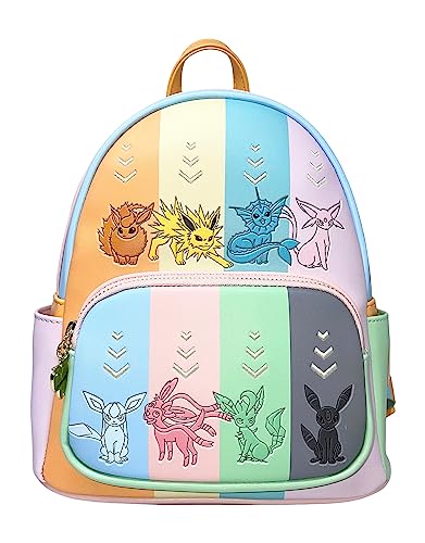 EWtC AJ { obO R{ Loungefly Pokemon Eeveelutions Womens Double Strap Shoulder Bag Purse (Multi)EWtC AJ { obO R{