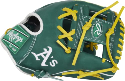  ѥߥå 󥰥  ١ܡ Rawlings | HEART OF THE HIDE MLB Team Logo Glove | Oakland Athletics | 11.5