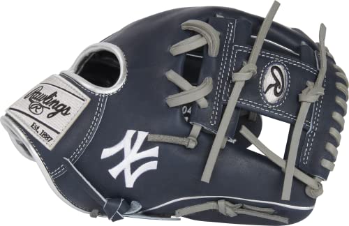  ѥߥå 󥰥  ١ܡ Rawlings | HEART OF THE HIDE MLB Team Logo Glove | New York Yankees | 11.5