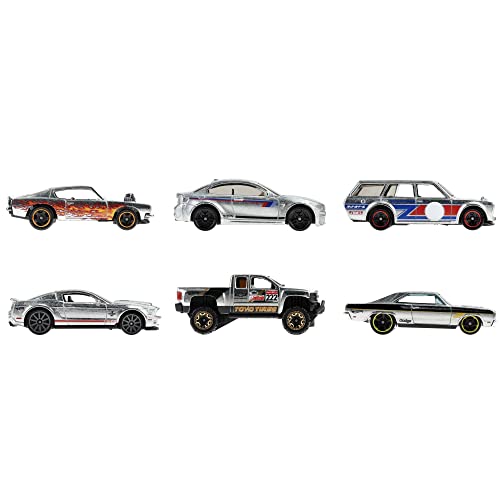 ホットウィール マテル ミニカー ホットウイール Hot Wheels Zamac Multipacks of 6 Toy Cars, 1:64 Scale, Authentic Decos, Popular Castings, Rolling Wheels, Gift for Kids 3 Years Old & Up & Collectorsホットウィール マテル ミニカー ホットウイール