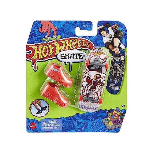 ホットウィール マテル ミニカー ホットウイール Hot Wheels Skate Fingerskate Tony Hawk HNG41 Pack 1 Finger Skateboard 1 Pair of Trainers Redホットウィール マテル ミニカー ホットウイール