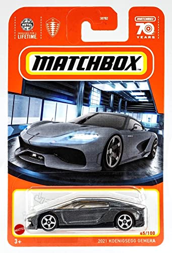 ホットウィール マテル ミニカー ホットウイール Matchbox - Koenigsegg GEMERA - 2021 - Silver - Matchbox 70 Years - 2023 - Mint/NrMint Ships Bubble Wrapped in a Sized Boxホットウィール マテル ミニカー ホットウイール