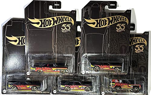 ホットウィール マテル ミニカー ホットウイール Hot Wheels - '23 Pearl & Chrome 55th Anniversary Set - 5 Cars - Does NOT Include Chase (3/6) - Challenger - Nova - Nissan 180SX - BMW M3 - Range Rover - Mint/ホットウィール マテル ミニカー ホットウイール