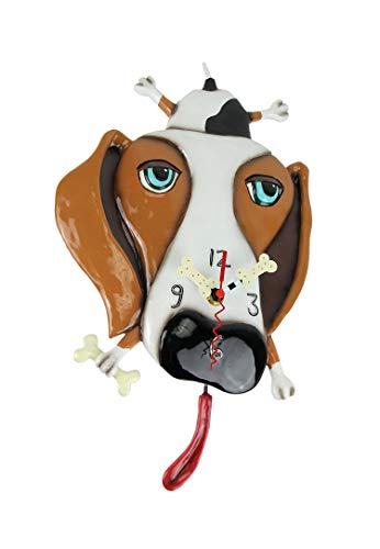 壁掛け時計 振り子時計 インテリア 海外モデル アメリカ Allen Designs Buckley The Dachshund Dog Wall Mounted Pendulum Clock壁掛け時計 振り子時計 インテリア 海外モデル アメリカ