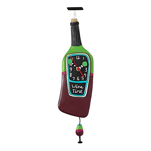 壁掛け時計 振り子時計 インテリア 海外モデル アメリカ Allen Designs P1386 Corked Wine Bottle Pendulum Clock 18.5壁掛け時計 振り子時計 インテリア 海外モデル アメリカ