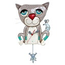壁掛け時計 振り子時計 インテリア 海外モデル アメリカ Allen Designs P1404 Mouser Cat Pendulum Wall Clock ...