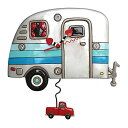 壁掛け時計 振り子時計 インテリア 海外モデル アメリカ Allen Designs P1658 Happy Campers Pendulum Wall Clo...