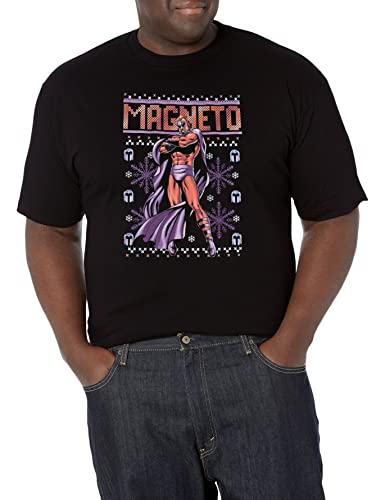 Tシャツ キャラクター ファッション トップス 海外モデル Marvel Big & Tall Classic Magneto Ugly Sweater Men's Tops Short Sleeve Tee Shirt, Black, XX-LargeTシャツ キャラクター ファッション トップス 海外モデル