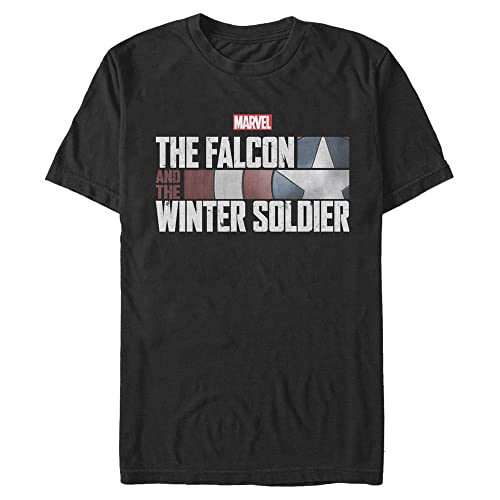 Tシャツ キャラクター ファッション トップス 海外モデル Marvel Big & Tall Falcon & Ws Men's Tops Short Sleeve Tee Shirt, Black, 4X-LargeTシャツ キャラクター ファッション トップス 海外モデル