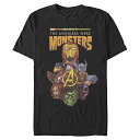 Tシャツ キャラクター ファッション トップス 海外モデル Marvel Big & Tall Classic Avengers Monsters Men's Tops Short Sleeve Tee Shirt, Black, X-LargeTシャツ キャラクター ファッション トップス 海外モデル