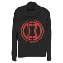 Tシャツ キャラクター ファッション トップス 海外モデル Marvel Classic Power of Black Widow Women's Cowl N...