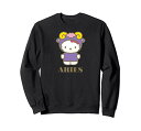 Tシャツ キャラクター ファッション トップス 海外モデル Hello Kitty Zodiac Aries SweatshirtTシャツ キャラクター ファッション トップス 海外モデル