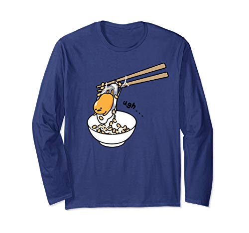 Tシャツ キャラクター ファッション トップス 海外モデル Gudetama The Lazy Egg Chopsticks Long Slee..