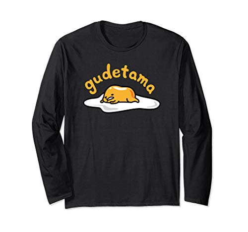 Tシャツ キャラクター ファッション トップス 海外モデル Gudetama The Lazy Egg Logo Long Sleeve T-S..