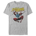 Tシャツ キャラクター ファッション トップス 海外モデル Marvel Men's Universe Web of Spiderman T-Shirt, Athletic Heather, 3X-LargeTシャツ キャラクター ファッション トップス 海外モデル