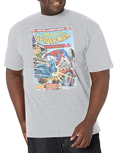 Tシャツ キャラクター ファッション トップス 海外モデル Marvel Big & Tall Classic Spider Hammer Me..