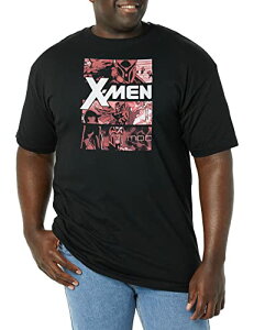 Tシャツ キャラクター ファッション トップス 海外モデル Marvel Big & Tall Classic Magento Panel Men's Tops Short Sleeve Tee Shirt, Black, 4X-LargeTシャツ キャラクター ファッション トップス 海外モデル