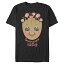 T 饯 եå ȥåץ ǥ Marvel Men's Universe Groot in Bloom T-Shirt, Black, SmallT 饯 եå ȥåץ ǥ