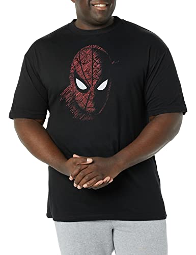 Tシャツ キャラクター ファッション トップス 海外モデル Marvel Men's Spider-Man: Far from Home Tech Pattern T-Shirt - Black - MediumTシャツ キャラクター ファッション トップス 海外モデル