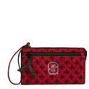 ヴェラブラッドリー ベラブラッドリー アメリカ 日本未発売 財布 Vera Bradley NCAA North Carolina State Wolfpack Women's Front Zip Wristlet, Red/Black, One Sizeヴェラブラッドリー ベラブラッドリー アメリカ 日本未発売 財布