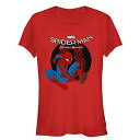 Tシャツ キャラクター ファッション トップス 海外モデル Marvel Junior's Spider-Man: Homecoming Web Shooter T-Shirt - Red - MediumTシャツ キャラクター ファッション トップス 海外モデル